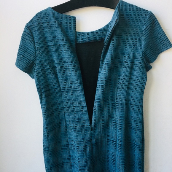 Sharagano Short Sleeves Textured Dress - Picture 3 of 5